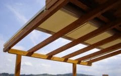 Apertura tende da sole a pergola avvolgibile